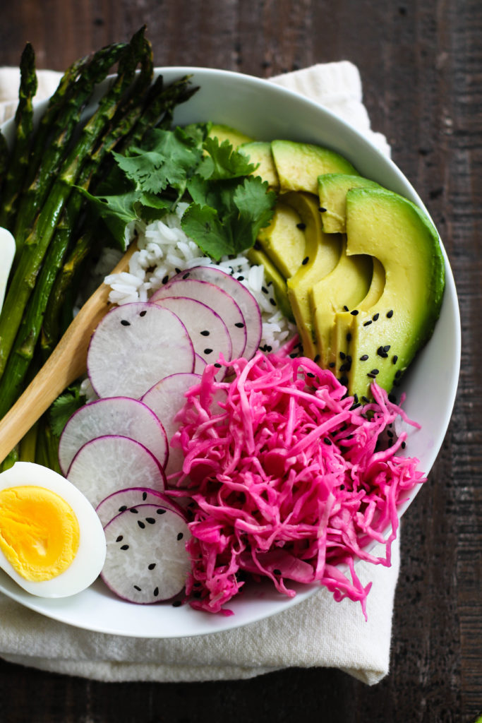 Pickled Cabbage Spring Power Bowl - Coombs Family Farms