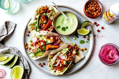 MAPLE GLAZED SWEET POTATO TACOS - Coombs Family Farms